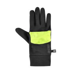 Salming CEP rukavice Cold Weather 2v1 Neon Yellow/Black