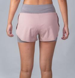 Salming Essential 2-in 1 Shorts Women DustyPink/Grey