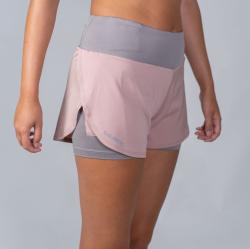Salming Essential 2-in 1 Shorts Women DustyPink/Grey