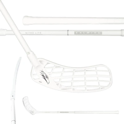 Salming Hawk Nitrolite 30 JR White/Silver florbalka