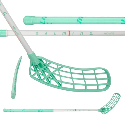 Salming Mid Lite JR Trident Endurance 32 White / Mint florbalka
