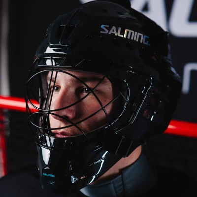 Salming Phoenix Elite Black Shiny brankařská maska
