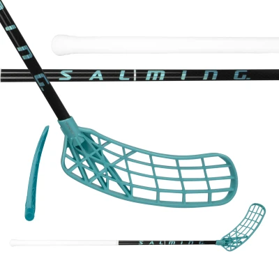 Salming Q-series Aero JR Trident TX 30 Black / Laguna Blue