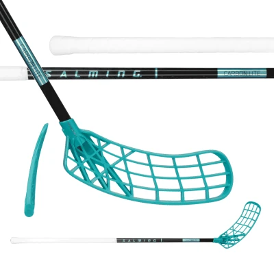 Salming Q-series Carbon Lite JR Trident TX 30 Black / Laguna Blue + sleva 200,- na příslušenství