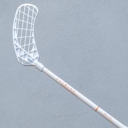 Salming Quest2 Mid Midlite 35 JR White/Nectarine florbalka