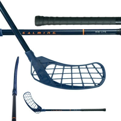 Salming Quest2 Mid Minilite 35 Navy/Nectarine dětská florbalka