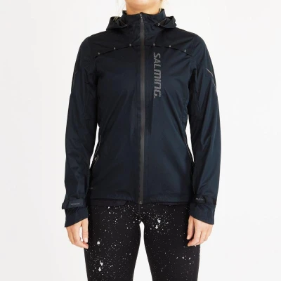 Salming Abisko Rain Jacket Women Black běžecká bunda