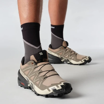 Salomon Speedcross 6 M natural/black/almond milk pánské trailové boty