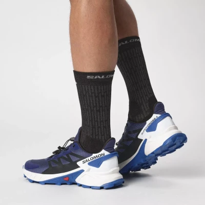 Salomon Supercross 4 M blue print/black/lapis blue pánské trailové boty