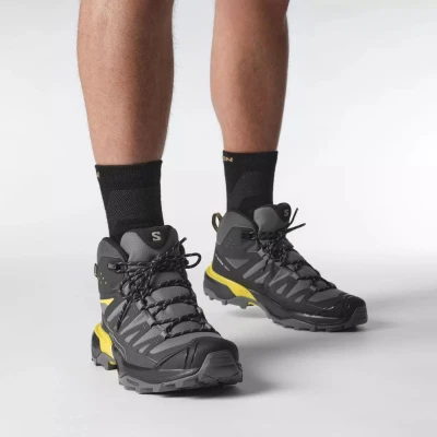 Salomon X Ultra 360 Mid GTX M castlerock/black/spicy mustard pánské turistické boty