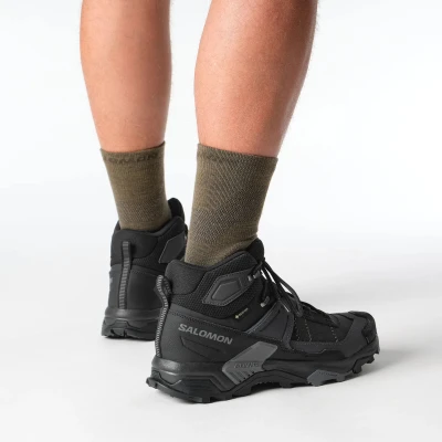 Salomon X Ultra 5 Mid GTX M black/asphalt/castlerock pánské turistické boty