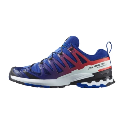 Salomon XA Pro 3D V9 GTX Equipe M surf the web/fiery red/white pánské trailové boty