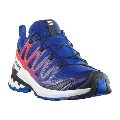 Salomon XA Pro 3D V9 GTX Equipe M surf the web/fiery red/white pánské trailové boty
