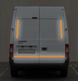 Compass Samolepící páska reflexní dělená 1m x 5cm žlutá