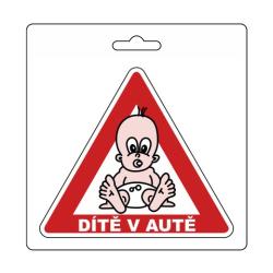 Samolepka DÍTĚ V AUTĚ (105 x 120 mm) Samolepka DÍTĚ V AUTĚ (105 x 120 mm)