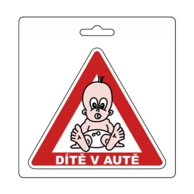 Samolepka DÍTĚ V AUTĚ (105 x 120 mm) Samolepka DÍTĚ V AUTĚ (105 x 120 mm)
