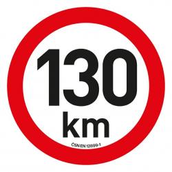 Samolepka omezení rychlosti 130 km/h reflexní (200 mm) Samolepka omezení rychlosti 130 km/h reflexní (200 mm)