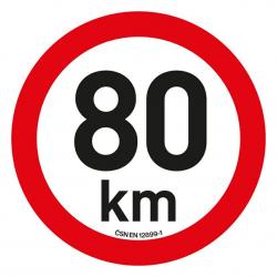 Samolepka omezení rychlosti 80 km/h reflexní (200 mm) Samolepka omezení rychlosti 80 km/h reflexní (200 mm)