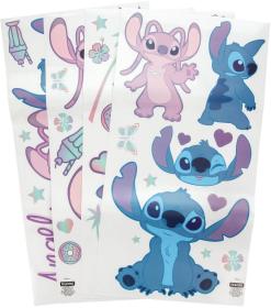 Samolepky na stěnu Disney Stitch Angel nástěnná dekorace 58ks