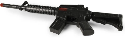 Samopal 45cm dětská zbraň s mechanickým zvukem jiskřící