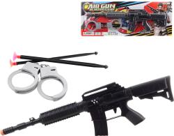 Samopal herní set dětská zbraň s pouty a 2 náboji na přísavku Samopal herní set dětská zbraň s pouty a 2 náboji na přísavku