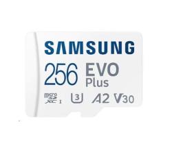 Samsung EVO Plus/micro SDXC/256GB/160MBps/UHS-I U3 / Class 10/+ Adaptér Samsung EVO Plus/micro SDXC/256GB/160MBps/UHS-I U3 / Class 10/+ Adaptér