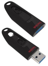 SanDisk Ultra 64 GB Flash disk, USB3.0, 80MB/s