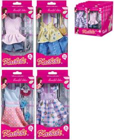 Šaty s fashion doplňky letní obleček pro panenku 29cm různé druhy v krabici Šaty s fashion doplňky letní obleček pro panenku 29cm různé druhy v krabici