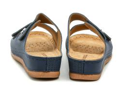 Scandi 240-2065-L1 navy dámské nazouváky