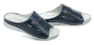 Scandi 241-2050-D1 navy dámské nazouváky