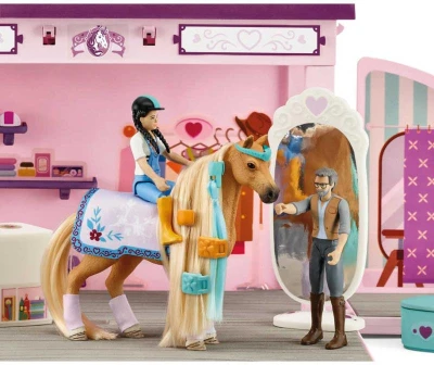Schleich Butik pro koně herní set koník se 2 figurkami s doplňky plast