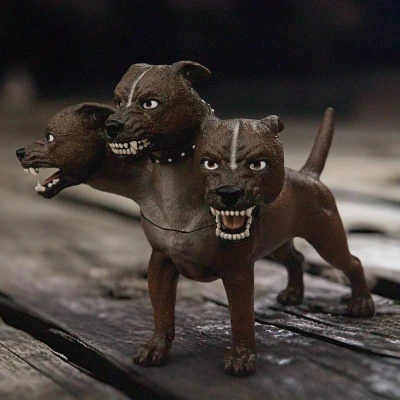 Schleich Harry Potter figurka tříhlavý pes Chloupek pohyblivá čelist plast
