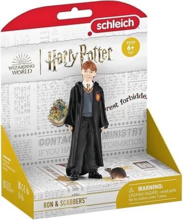 Schleich Harry Potter set figurka Ron Weasley + krysa Prašivka plast