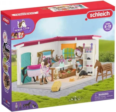 Schleich Obchod pre kone herný set koník so 2 figúrkami s doplnkami plast