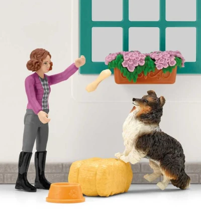 Schleich Obchod pre kone herný set koník so 2 figúrkami s doplnkami plast