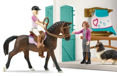 Schleich Obchod pre kone herný set koník so 2 figúrkami s doplnkami plast