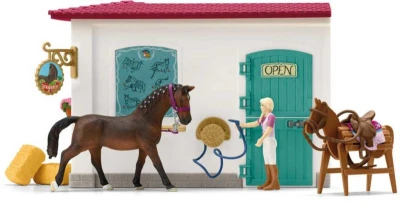 Schleich Obchod pre kone herný set koník so 2 figúrkami s doplnkami plast