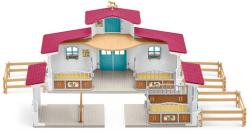 Schleich Stáj u jezera herní set se 3 koníky a 2 figurkami s doplňky plast