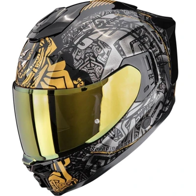 Scorpion EXO-1500 Air Apus černo-šedo-zlatá integrální helma na motorku