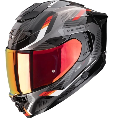 Scorpion EXO-1500 Air Sleek černo-červená integrální helma na motorku