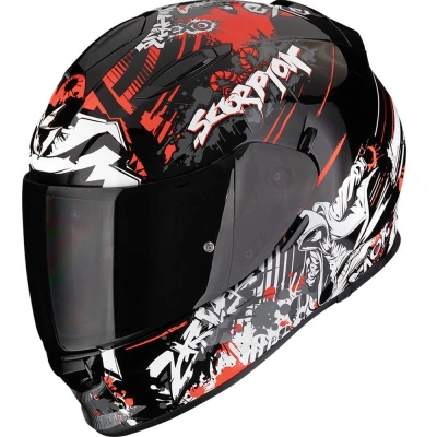 Scorpion EXO-491 Spector černo-červená integrální helma na motorku