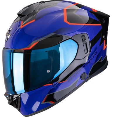 Scorpion EXO-530 Air Clip modro-černo-červená integrální helma na motorku