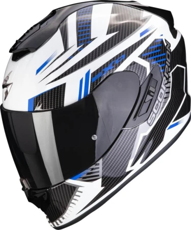 Scorpion EXO-1400 EVO Air Shell bílo-modrá XS integrální helma na motorku