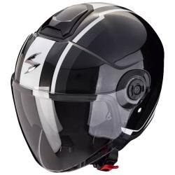 Scorpion Otevřená helma CORPION EXO-CITY II VEL metalická černo-bílá Scorpion Otevřená helma CORPION EXO-CITY II VEL metalická černo-bílá