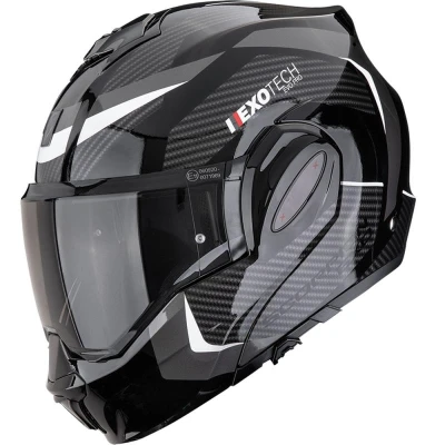 Scorpion EXO-TECH EVO PRO Accuti černo-stříbrná výklopná helma na motorku