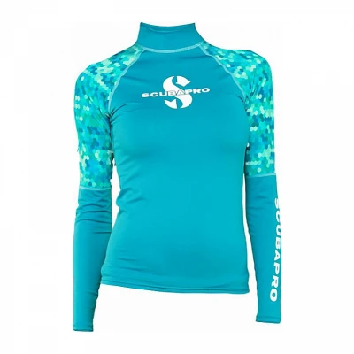 Scubapro Dámské lycrové triko RASHGUARD CARIBBEAN UPF50, dlouhý rukáv