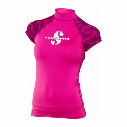 Scubapro Dámske lycrové tričko RASHGUARD FLAMINGO UPF50, krátky rukáv