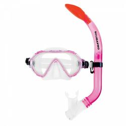 Scubapro Dětská maska a šnorchl SPIDER KID - set POUZE růžová (VÝPRODEJ)