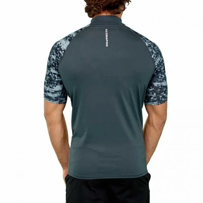 Scubapro Pánske lycrové tričko RASHGUARD GRAPHITE UPF50, krátky rukáv