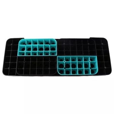 Sedco Bedýnka pro step 78x30x10-20 cm tyrkysová POUZE černá/modrá (VÝPRODEJ)
